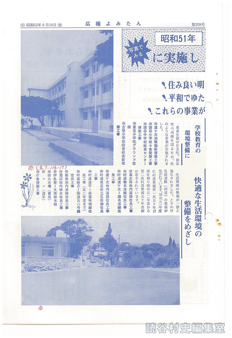 写真でみる　昭和51年に実施した主な事業