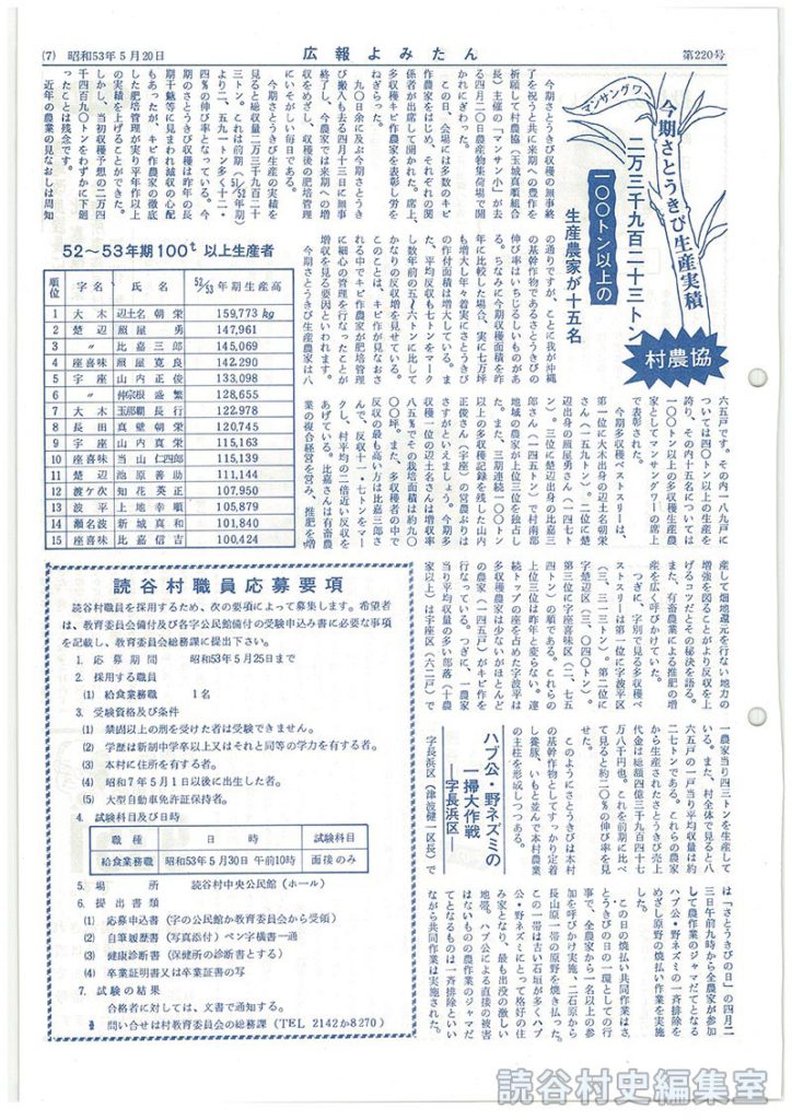 読谷村職員応募要項