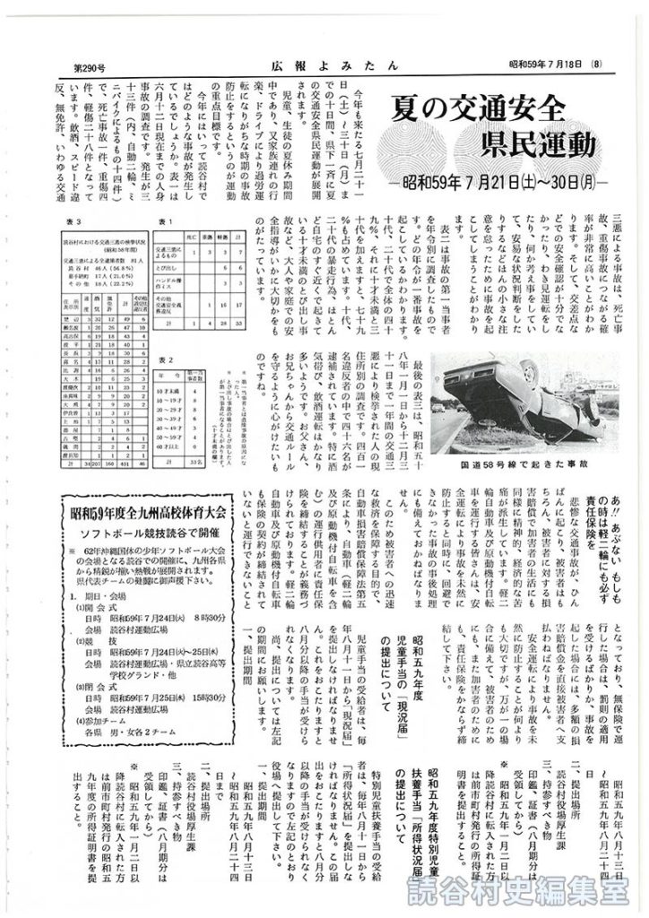 昭和五九年度児童手当の「現況届」の提出について
昭和五九年度特別児童扶養手当「所得状況届」の提出について