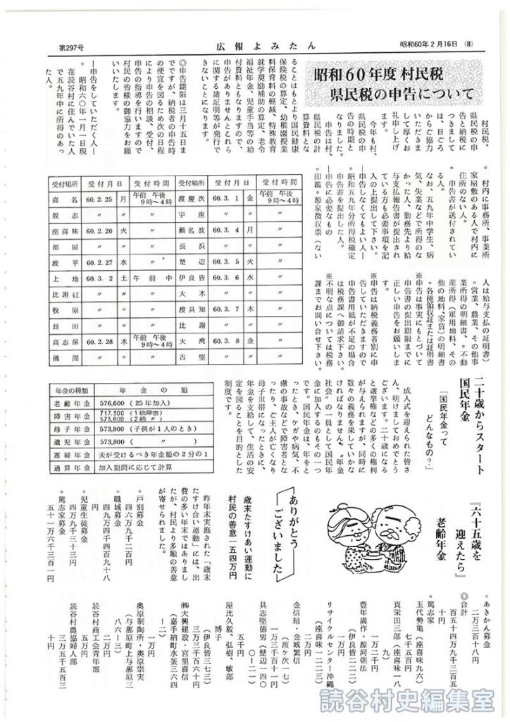 ありがとうございました　歳末たすけあい運動に村民の善意一五四万円