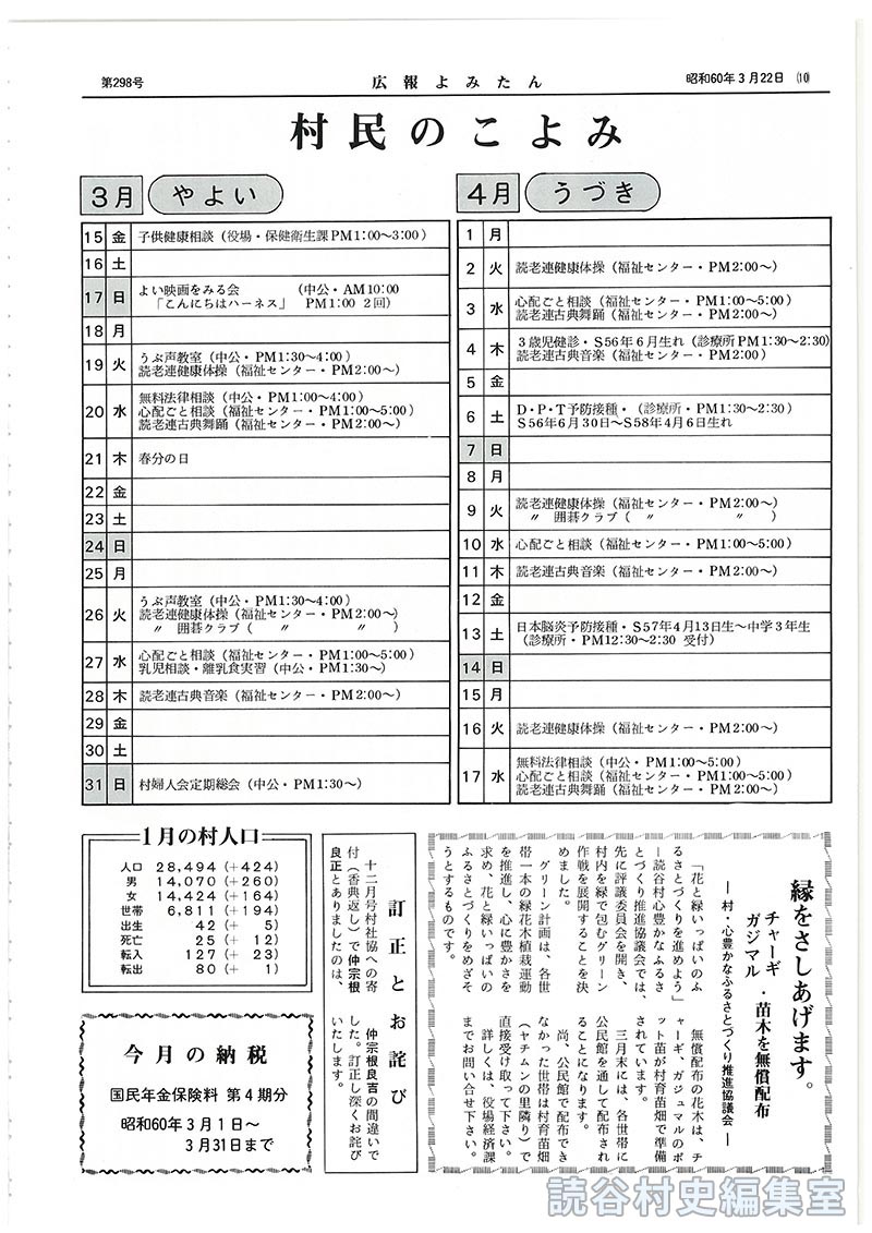 今月の納税　国民年金保険料第4期分