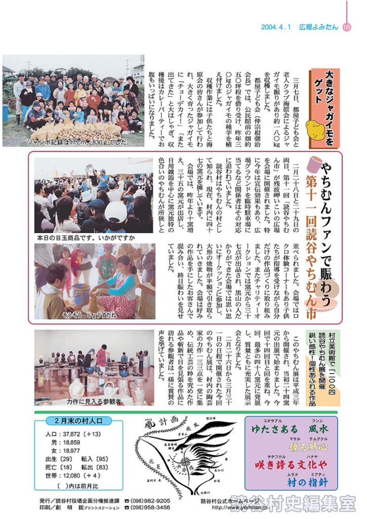 ２月末の村人口